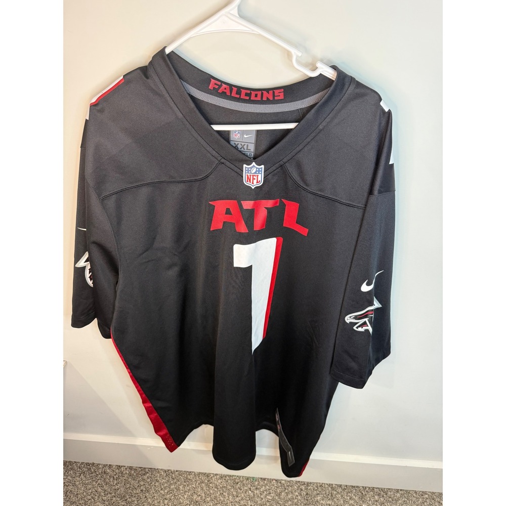 Nike NFL Atlanta Falcons Jersey DAD 1 Black Red Mens XXL Football